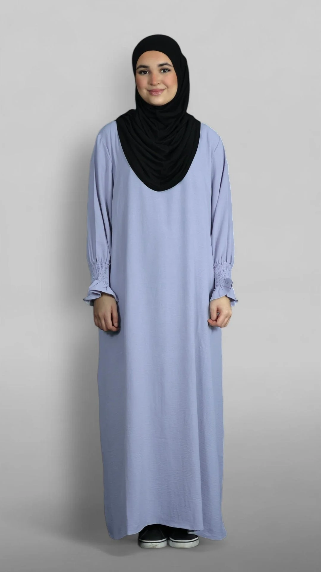 Crinkle Khimar-Sæt (Dusty Lavender) - Image 6