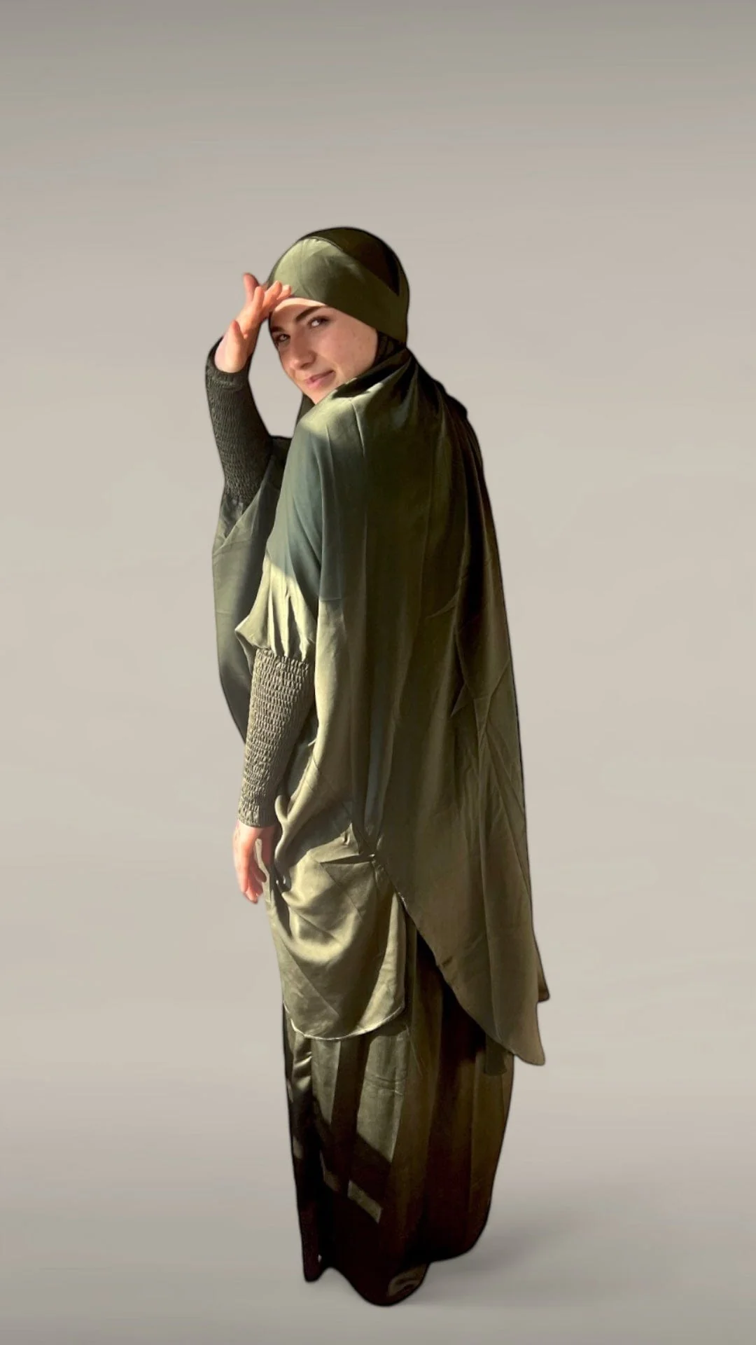 Diamond Jilbab 2-delt (Khaki)