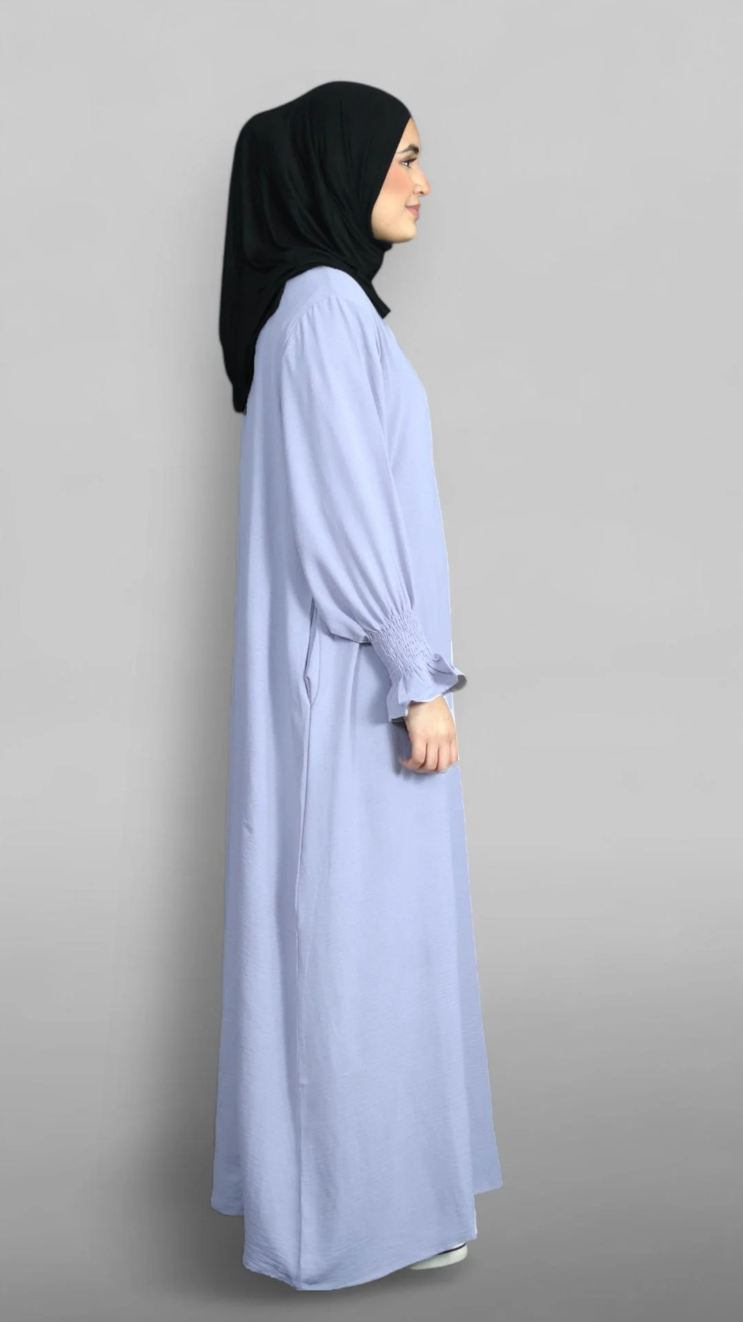 Nora Crinkle Abaya (Dusty Lavender) - Image 3