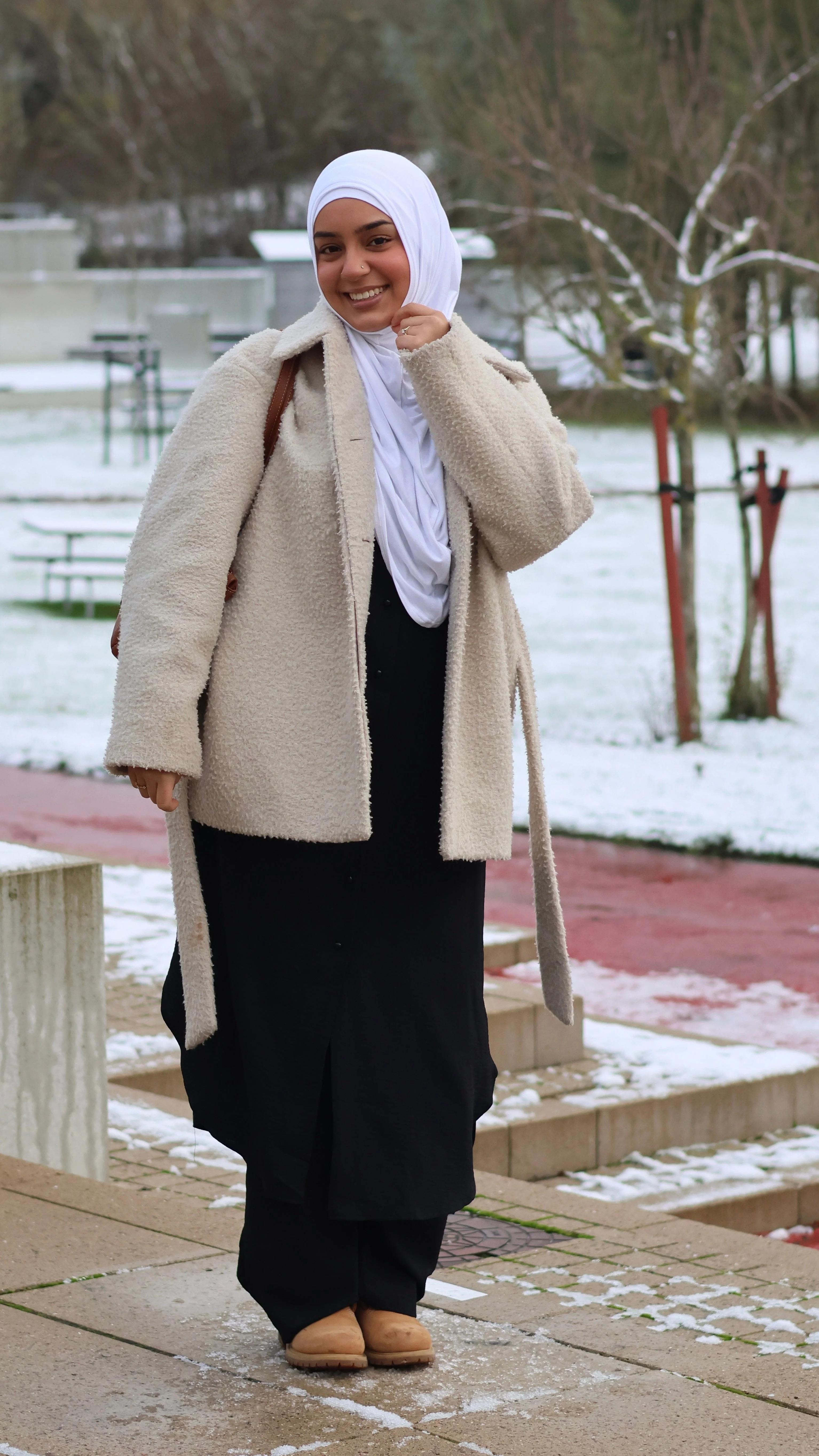 Premium Jersey Instant Khimar (Hvid) - Image 3