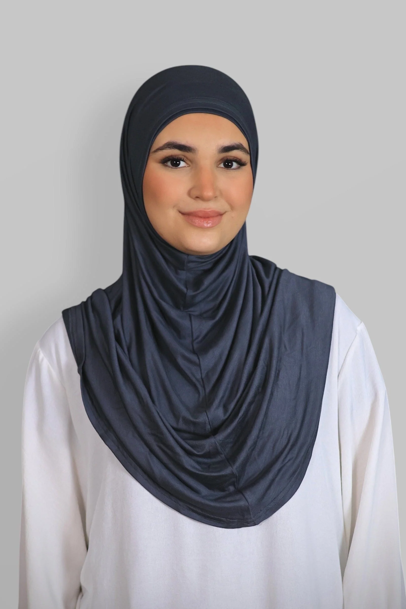 Premium Jersey Instant Khimar (Lava)