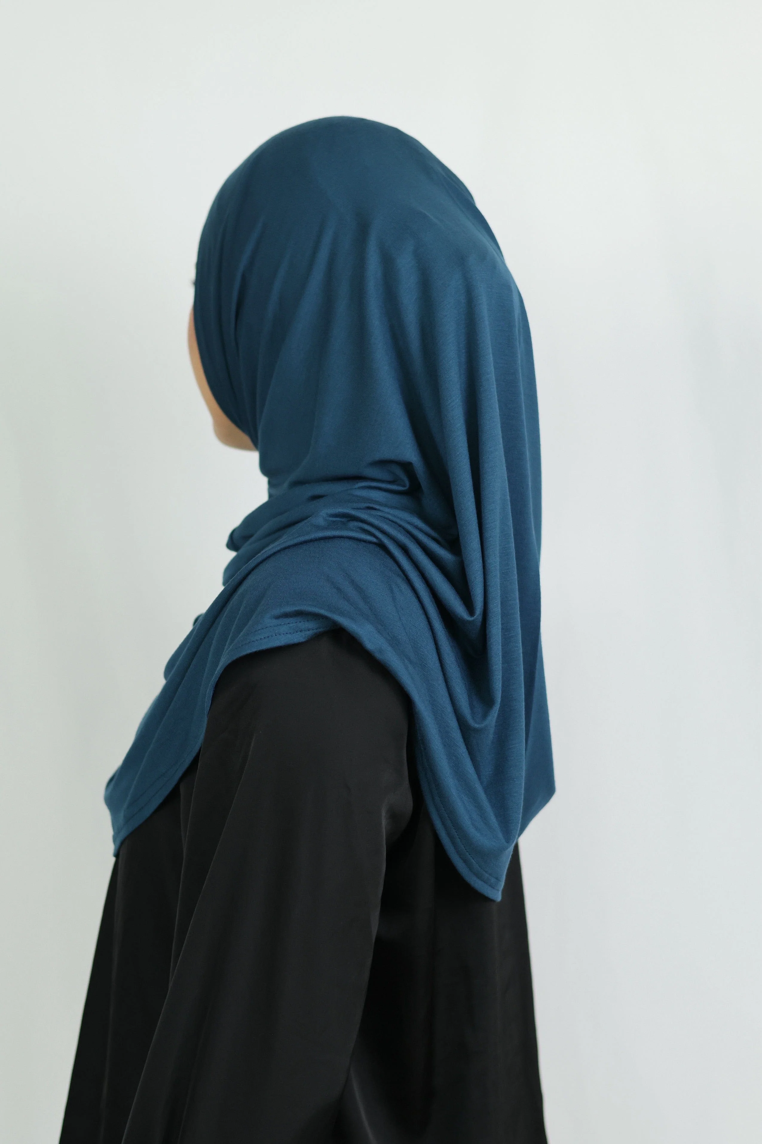 Premium Jersey Instant Khimar (Peacock) - Image 2