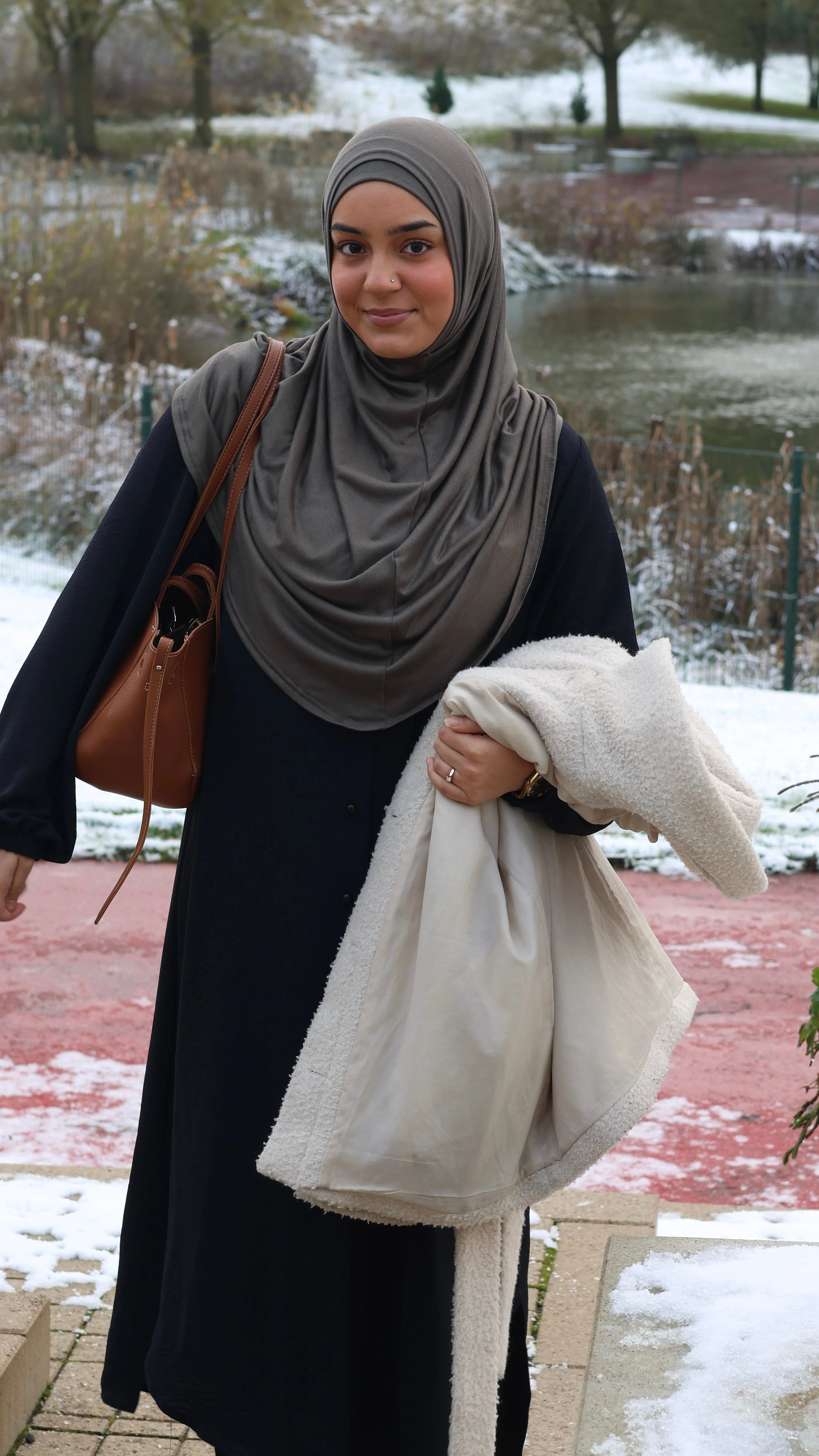 Premium Jersey Instant Khimar (Seaweed) - Image 4