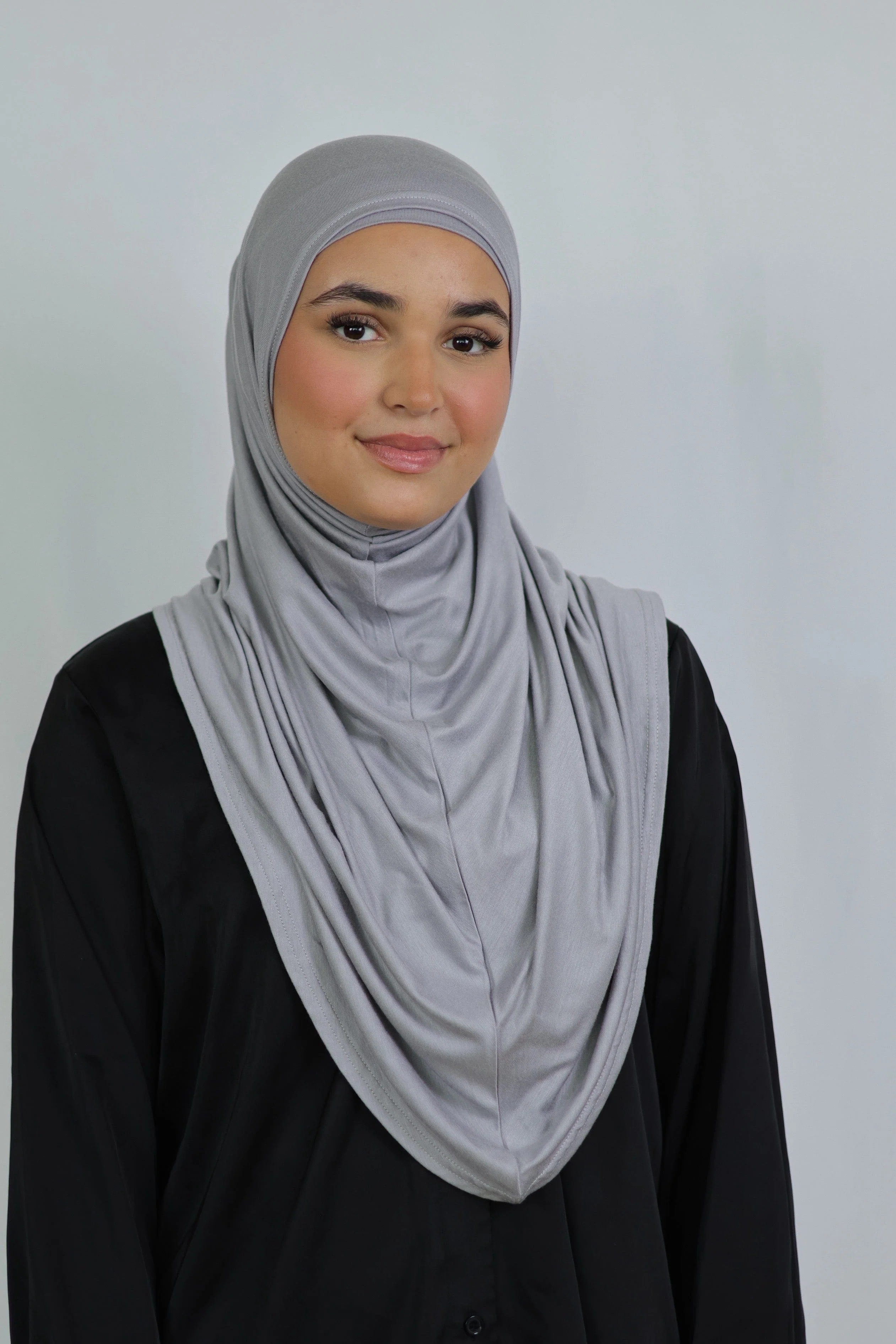 Premium Jersey Instant Khimar (Shadow)