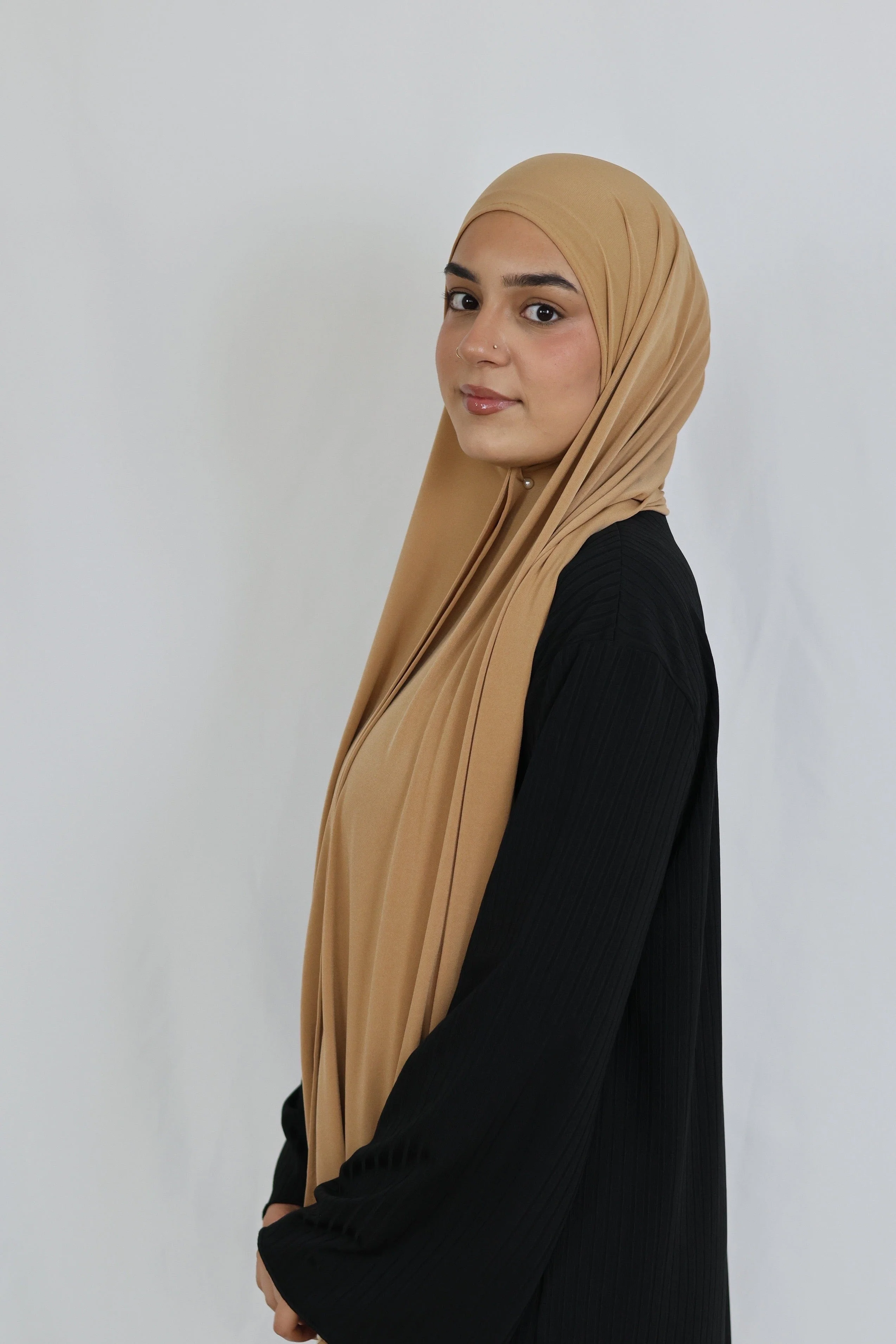Refined Plain Liquid Jersey (Sahara) - Image 3