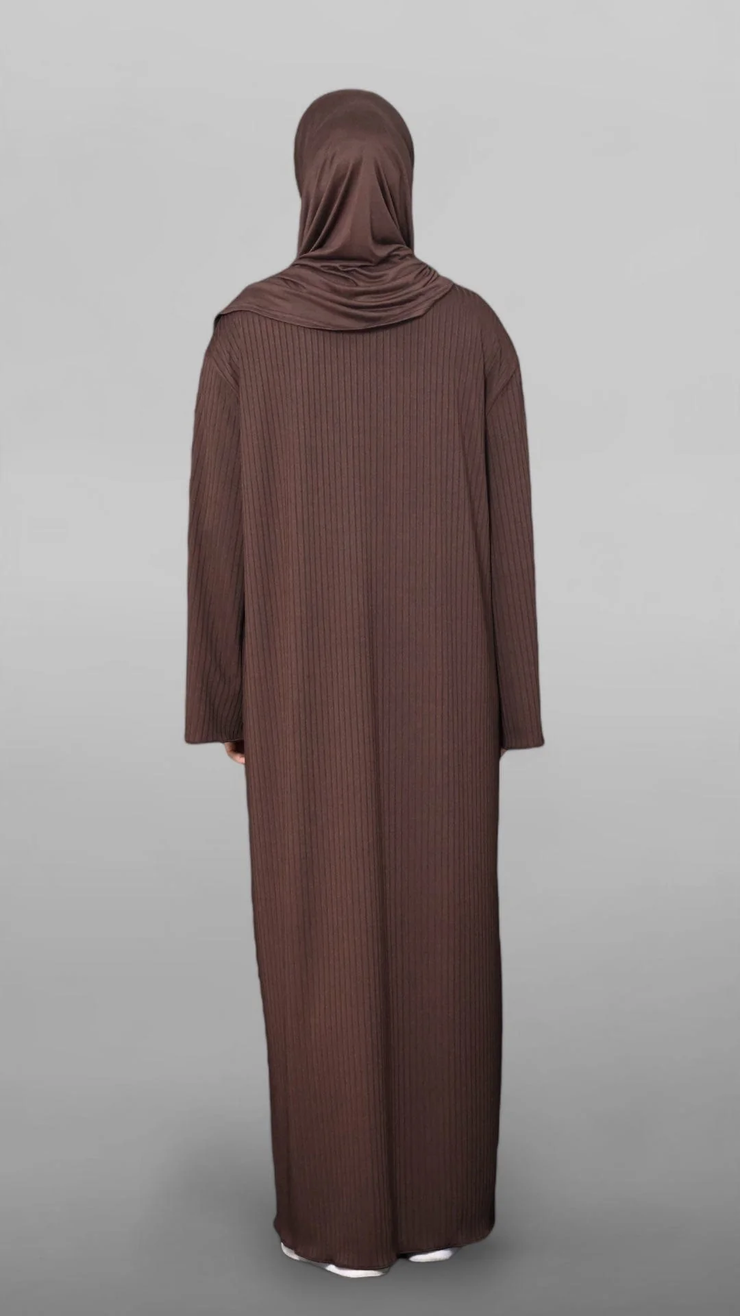 Unika Ripped Abaya (Chocolate) - Image 6